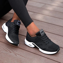 Load image into Gallery viewer, Women Casual Shoes Breathable Walking Mesh Flat Shoes Platform Sneakers Women Tenis Gym Vulcanized Shoes White Female Footwear