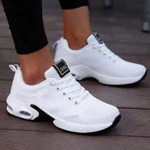Load image into Gallery viewer, Women Casual Shoes Breathable Walking Mesh Flat Shoes Platform Sneakers Women Tenis Gym Vulcanized Shoes White Female Footwear