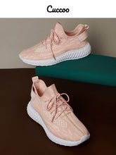 Load image into Gallery viewer, Cuccoo Lace-up Decor Running Sneakers AlmostAnything4You