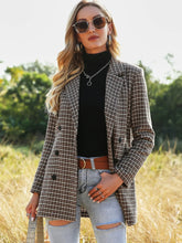 Load image into Gallery viewer, Wool-mix Plaid Double Breasted Blazer AlmostAnything4You