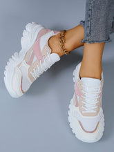Load image into Gallery viewer, Mesh Panel Lace-up Front Chunky Sole Trainers AlmostAnything4You