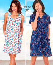 Load image into Gallery viewer, Pullover Style and Zip-up Terry Tank Dress, can be a Swimsuit Cover-up, Order as a Set