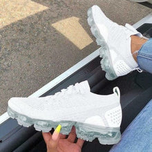 Load image into Gallery viewer, Women's Silver Juneberry breathable woven casual sneakers in white with a comfortable, stylish design.