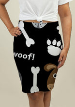 Load image into Gallery viewer, Pencil Skirt with Dogs Pattern