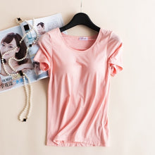 Load image into Gallery viewer, Women's Sleepwear t-Shirt With Chest Pads in 4 Colors (Size Chart in Pictures)
