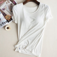 Load image into Gallery viewer, Women's Sleepwear t-Shirt With Chest Pads in 4 Colors (Size Chart in Pictures)