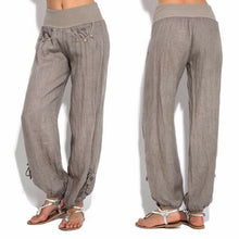Load image into Gallery viewer, Solid color loose trousers for yoga, fitness, and sports by AlmostAnything4You, featuring a comfortable fit and flexible fabric.