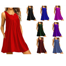Load image into Gallery viewer, T-Shirt Dress in Solid Colors