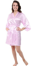 Load image into Gallery viewer, Satin Kimono Bathrobe in Colors Shown in Description,, Measurements in Centimeters