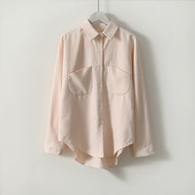 Load image into Gallery viewer, Long sleeve women's blouse with button-down front in multiple colors, from AlmostAnything4You.