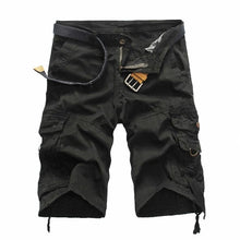 Load image into Gallery viewer, Men's camouflage cotton cargo shorts from AlmostAnything4You, featuring a relaxed fit and multiple pockets for outdoor wear.
