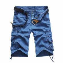 Load image into Gallery viewer, Men's camouflage cotton cargo shorts from AlmostAnything4You, featuring multiple pockets and a relaxed, comfortable fit.