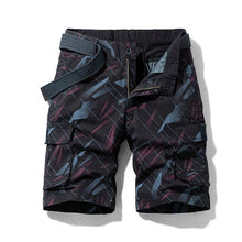 Load image into Gallery viewer, Men's camouflage cotton cargo shorts from AlmostAnything4You, featuring multiple pockets and a comfortable fit.