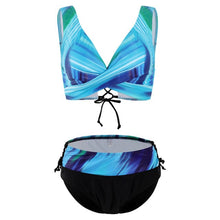 Load image into Gallery viewer, 2-Piece High Waist Bikini New for 2022 Halter Top Bikini Set Sizes up to XXL, by Shop911497022 Store (AliExpress)