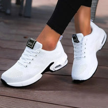 Load image into Gallery viewer, Women Casual Shoes Breathable Walking Mesh Flat Shoes Platform Sneakers Women Tenis Gym Vulcanized Shoes White Female Footwear
