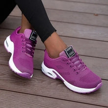 Load image into Gallery viewer, Women Casual Shoes Breathable Walking Mesh Flat Shoes Platform Sneakers Women Tenis Gym Vulcanized Shoes White Female Footwear
