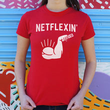 Load image into Gallery viewer, Netflexin&#39; T-Shirt (Ladies)
