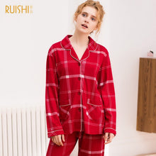 Load image into Gallery viewer, Matching Pajama Set in Plaid, for Men &amp; Women, Order Separately, 100% Cotton, 3 Colors
