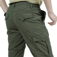 Load image into Gallery viewer, Men&#39;s Lightweight Quick Dry Cargo Pants, BLK, NVY, GRY, ARMY GRN, in Waist Sizes M - 4XL

