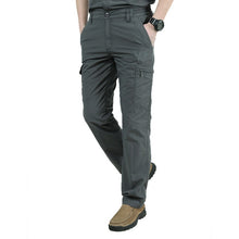 Load image into Gallery viewer, Men&#39;s Lightweight Quick Dry Cargo Pants, BLK, NVY, GRY, ARMY GRN, in Waist Sizes M - 4XL
