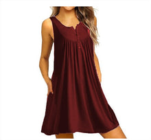 Load image into Gallery viewer, T-Shirt Dress in Solid Colors
