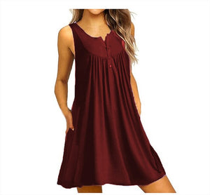 T-Shirt Dress in Solid Colors