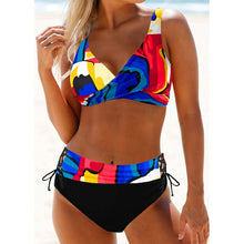 Load image into Gallery viewer, 2 Piece Cross top Bikini New for 2022, 8 Color Combos, High Waist, Sizes M - XXXL, by Agrechoice (AliExpress)
